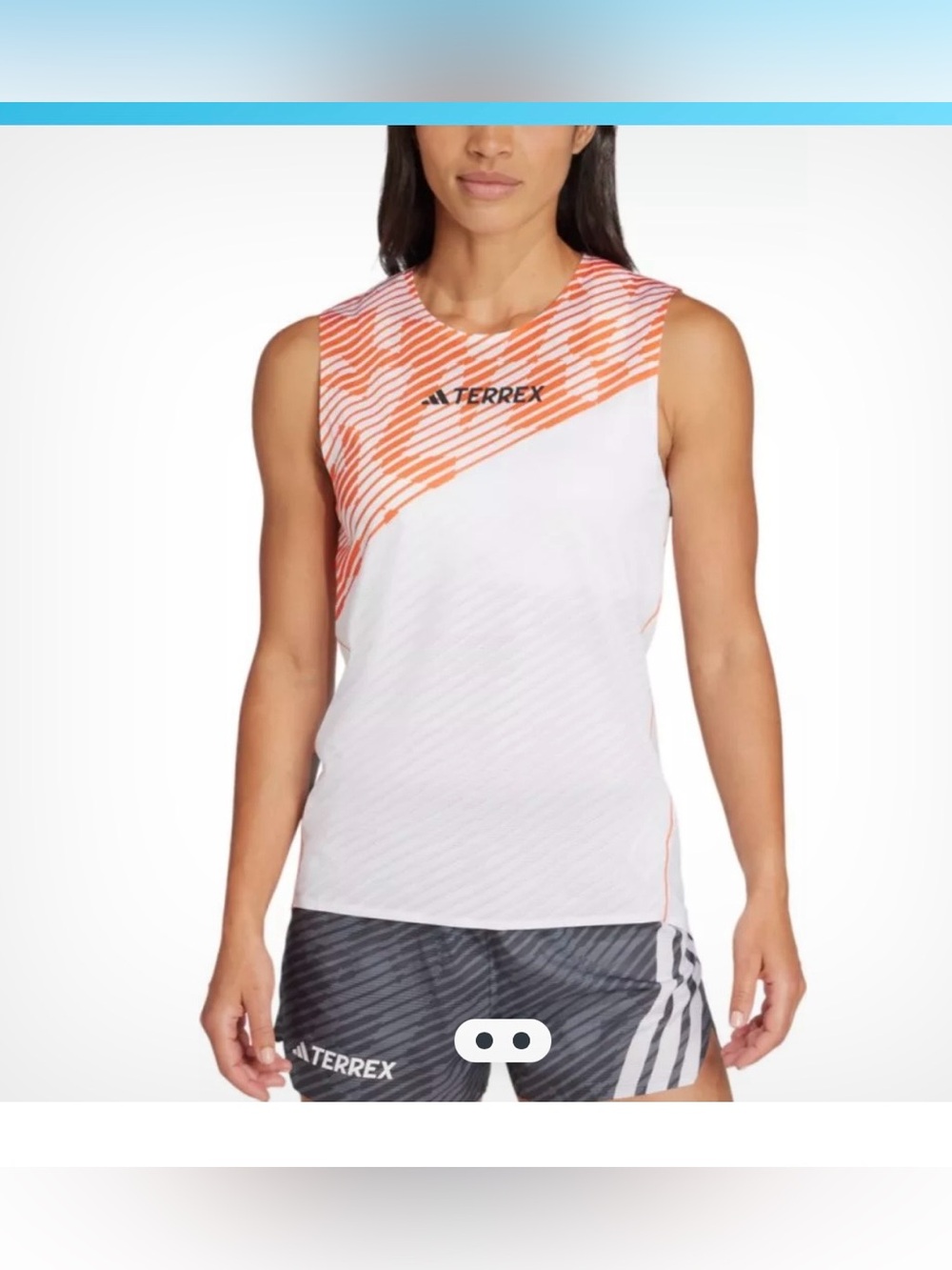 adidas Terrex
PRO TANK - Top - white/semi impact orange.